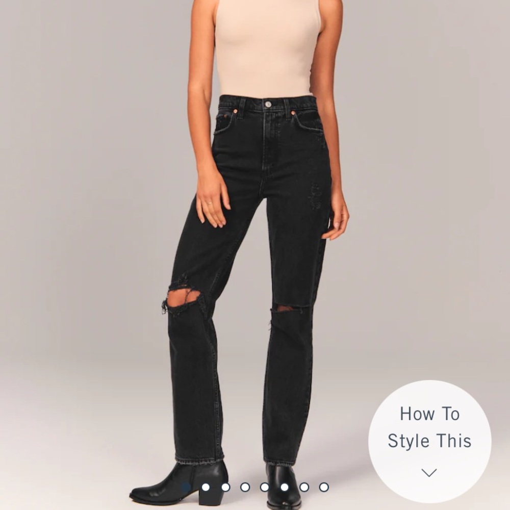 RARE Abercrombie 90s straight ultra high-rise jeans! NWOT